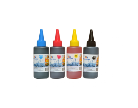 Starink kompatibilní láhve s inkoustem Canon 4 x 100 ml - univerzální (Černá + 3x Barvy)