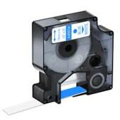 Kompatibilní páska s Dymo 45014, S0720540, 12mm x 7m , modrý tisk / bílý podklad