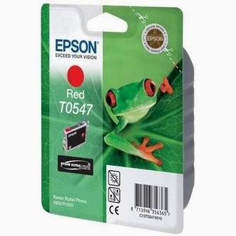 Tonery Náplně Inkoustová cartridge Epson Stylus Photo R800, R1800, C13T054740, red,1*13ml, 400
