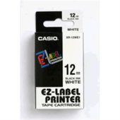 Páska Casio XR-12WE1 (Černý tisk/bílý podklad) (12mm)