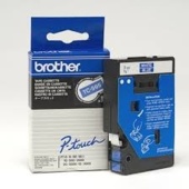 Páska Brother TC-595 - originální (Bílý tisk/modrý podklad)