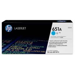 Toner HP č.651A - CE341A - originální (Azurový)