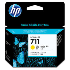 Cartridge HP 711, HP CZ136A - originální (3x Žlutá)