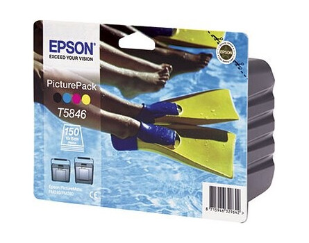 Photo Pack Epson T5846 (Černý, azurový, purpurový, žlutý)