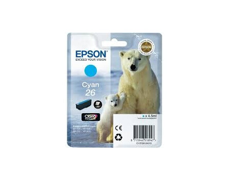 Zásobník Epson 26, C13T26124012 - originální (Azurová)