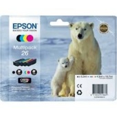 Zásobníky Epson 26, C13T26164010 - (Černá, Azurová, Purpurová, Žlutá)