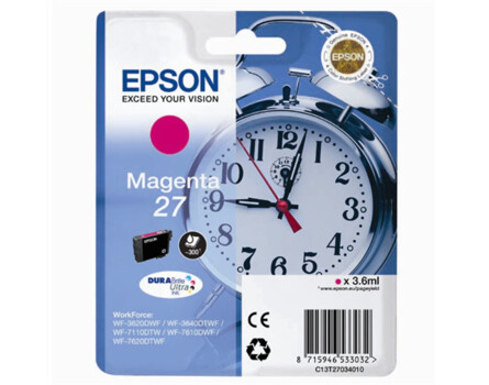 Zásobník Epson 27, C13T27034012 - originální (Purpurový)