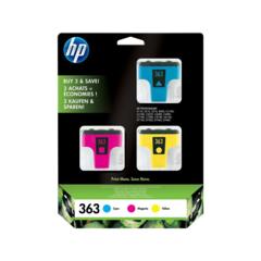 Cartridge HP 363, HP CB333EE multipack (Azurová, Purpurová, Žlutá) - originální