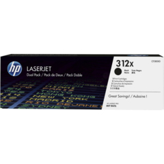 Toner HP 312X, HP CF380XD, dvoubalení - originální (2x Černý)