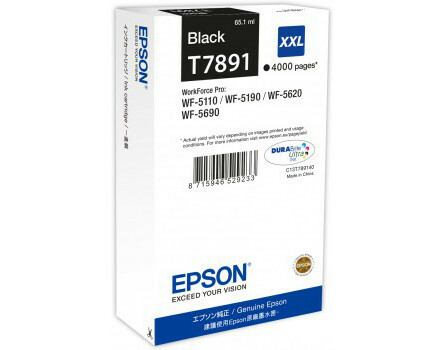 Cartridge Epson T7891 XXL, C13T789140 - originální (Černá)