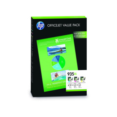 Cartridge HP 935XL, HP F6U78AE, Value Pack + 75 listů A4 - originální (3x Barevná)