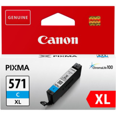 Cartridge Canon CLI-571XL C, CLI-571XLC, 0332C001 - originální (Azurová)