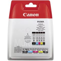 Cartridge Canon PGI-570 PGBk, CLI-571 C/M/Y/Bk, 0372C004 - originální (Multipack)