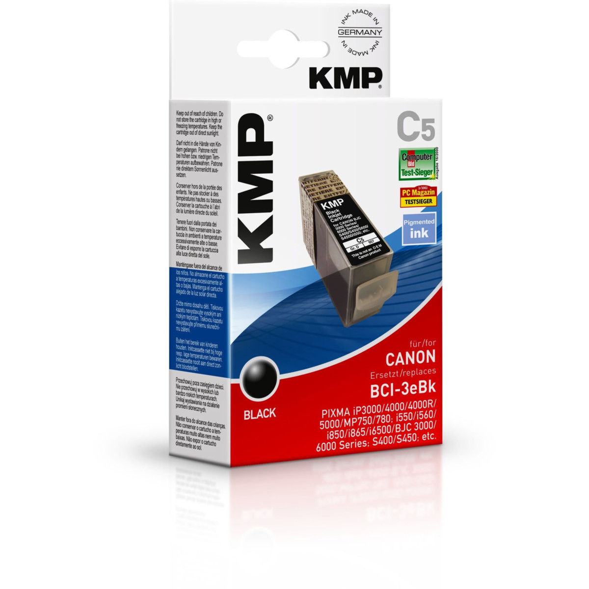 KMP Canon BCI-3eBk - kompatibilní