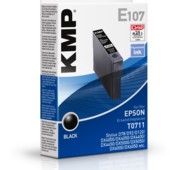 Cartridge Epson T0711, Epson T071140, KMP - kompatibilní (Černá)