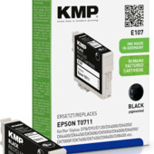 Cartridge Epson T0711, Epson T071140, KMP - kompatibilní (Černá)