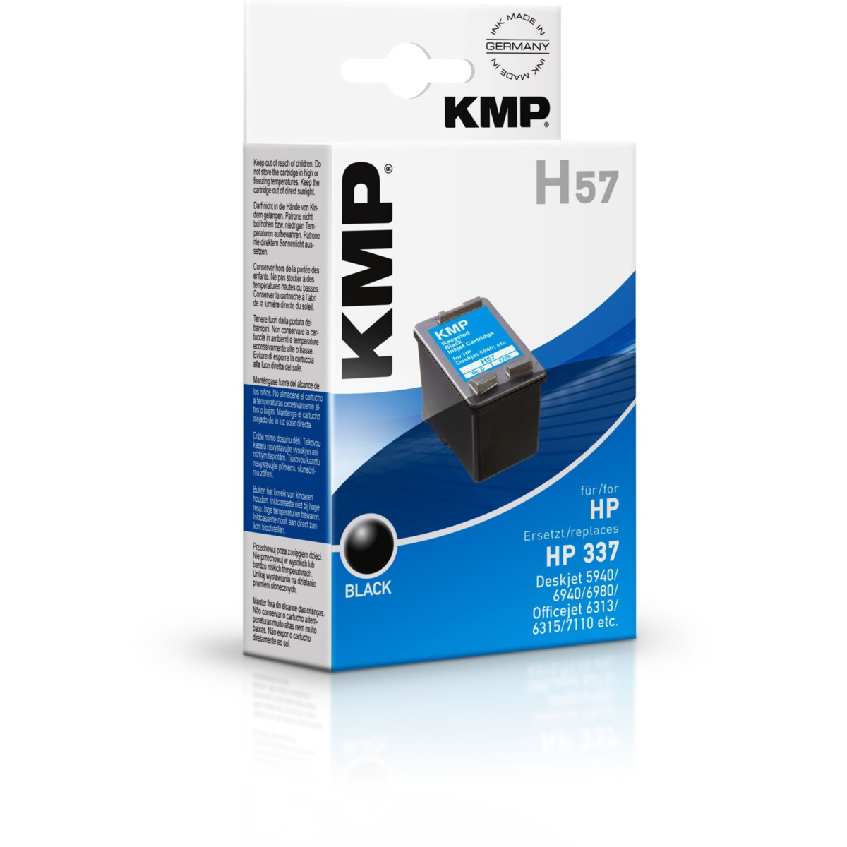 KMP Cartridge HP 337, HP C9364EE, KMP - renovovaná (Černá)