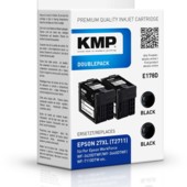 Cartridge Epson 27 doublepack, KMP - kompatibilní (2xČerná)