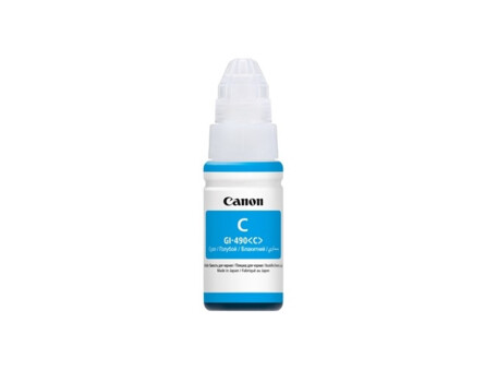 Canon GI-490C, 0664C001, láhev s inkoustem - originální (Azurová)
