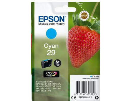 Cartridge Epson 29, C13T29824012 - originální (Azurová)