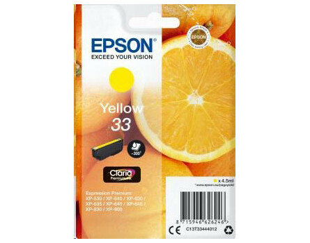 Zásobník Epson 33, C13T33444012 - originální (Žlutá)