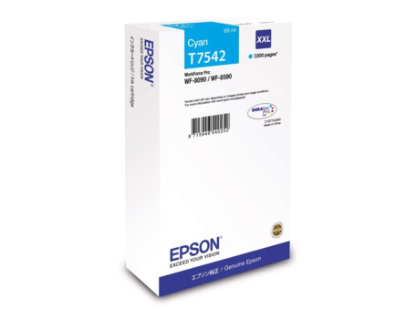 Cartridge Epson T7542 (XXL), C13T754240 - originální (Azurová)