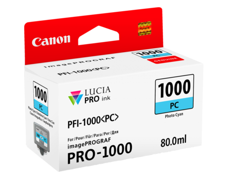 Cartridge Canon PFI-1000PC, PFI-1000 PC, 0550C001 - originální (Foto azurová)