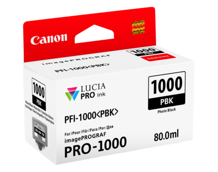 Cartridge Canon PFI-1000PBK, PFI-1000 PBK, 0546C001 - originální (Foto černá)