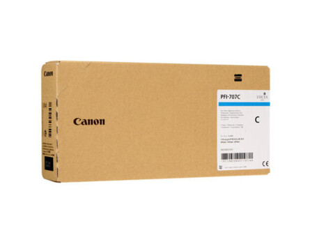 Cartridge Canon PFI-707C, 9822B001 - originální (Azurová)