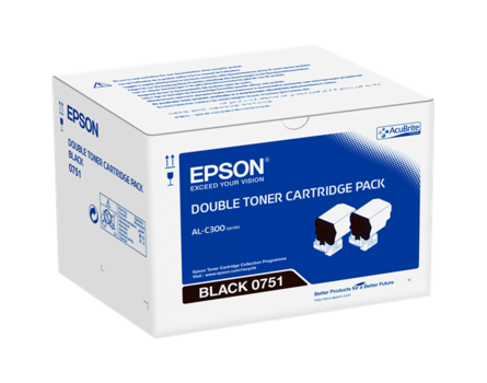 Toner Epson 0751, C13S050751 - originální (2x Černý)