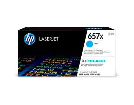 Toner HP 657X, HP CF471X - originální (Azurový)