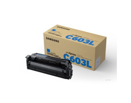 Toner Samsung CLT-C603L, SU080A - originální (Azurový)