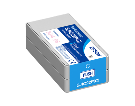 Cartridge Epson SJIC22P(C), C33S020602 - originální (Azurová)