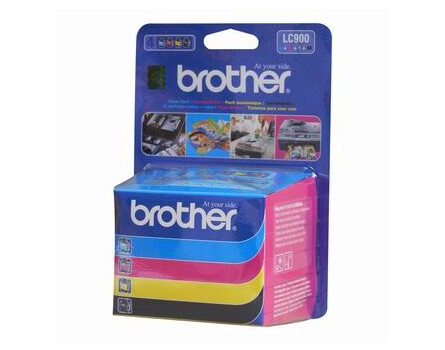 Zásobníky Brother LC-900 - originální (Černá, azurová, purpurová a žlutá)