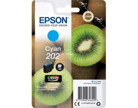 Cartridge Epson 202, C13T02F24010 - originální (Azurová)