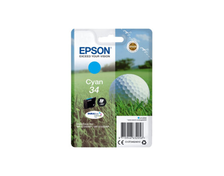 Cartridge Epson 34, C13T34624010 - originální (Azurová)