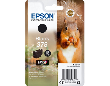 Cartridge Epson 378, C13T37814010 - originální (Černá)