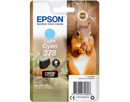 Cartridge Epson 378, C13T37854010 - originální (Světle azurová)