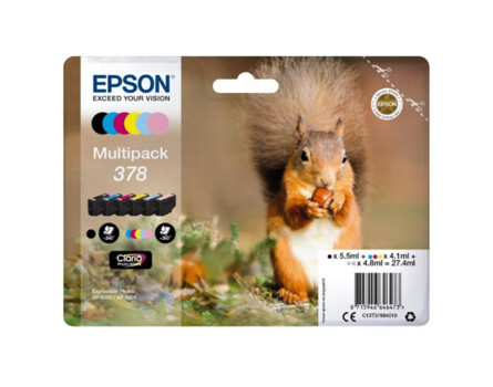 Cartridge Epson 378, C13T37884010 - originální (Multipack)