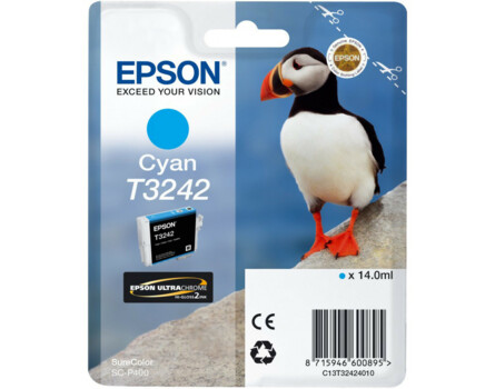 Cartridge Epson T3242, C13T32424010 - originální (Azurová)