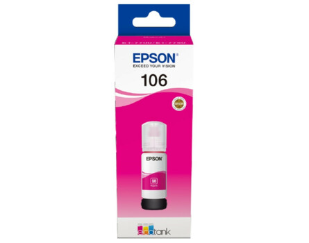 Epson 106, C13T00R340, láhev s inkoustem - originální (Purpurová)