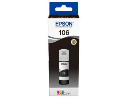 Epson 106, C13T00R140, láhev s inkoustem - originální (Foto černá)