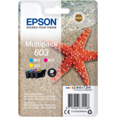 Cartridge Epson 603, C13T03U54010 - originální (Multipack CMY)