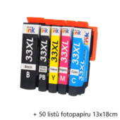 Starink kompatibilní cartridge Epson 33XL, T3357, C13T33574011 (2x Černá + 3x Barvy)
