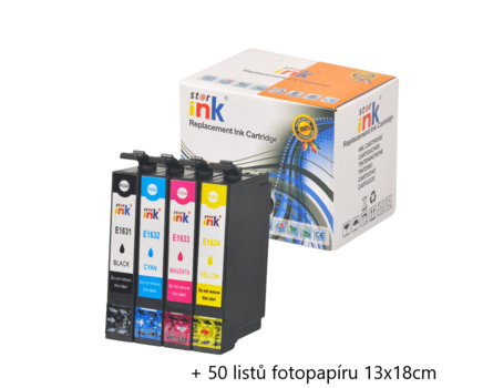 Starink kompatibilní cartridge Epson 16, T1636, C13T16364012 (Černá + 3x Barvy)