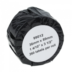 Kompatibilní etikety s Dymo 99012, 36mm x 89mm, bílé, role