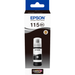 Epson 115, C13T07C14A, láhev s inkoustem - originální (Pigmentová černá)