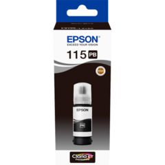 Epson 115, C13T07D14A, láhev s inkoustem - originální (Foto černá)
