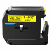 Kompatibilní páska Brother MK-621, 9mm x 8m, černý tisk / žlutý podklad