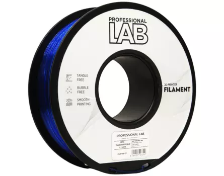 PETG filament Professional Lab - 1 kg modrá transparentní
